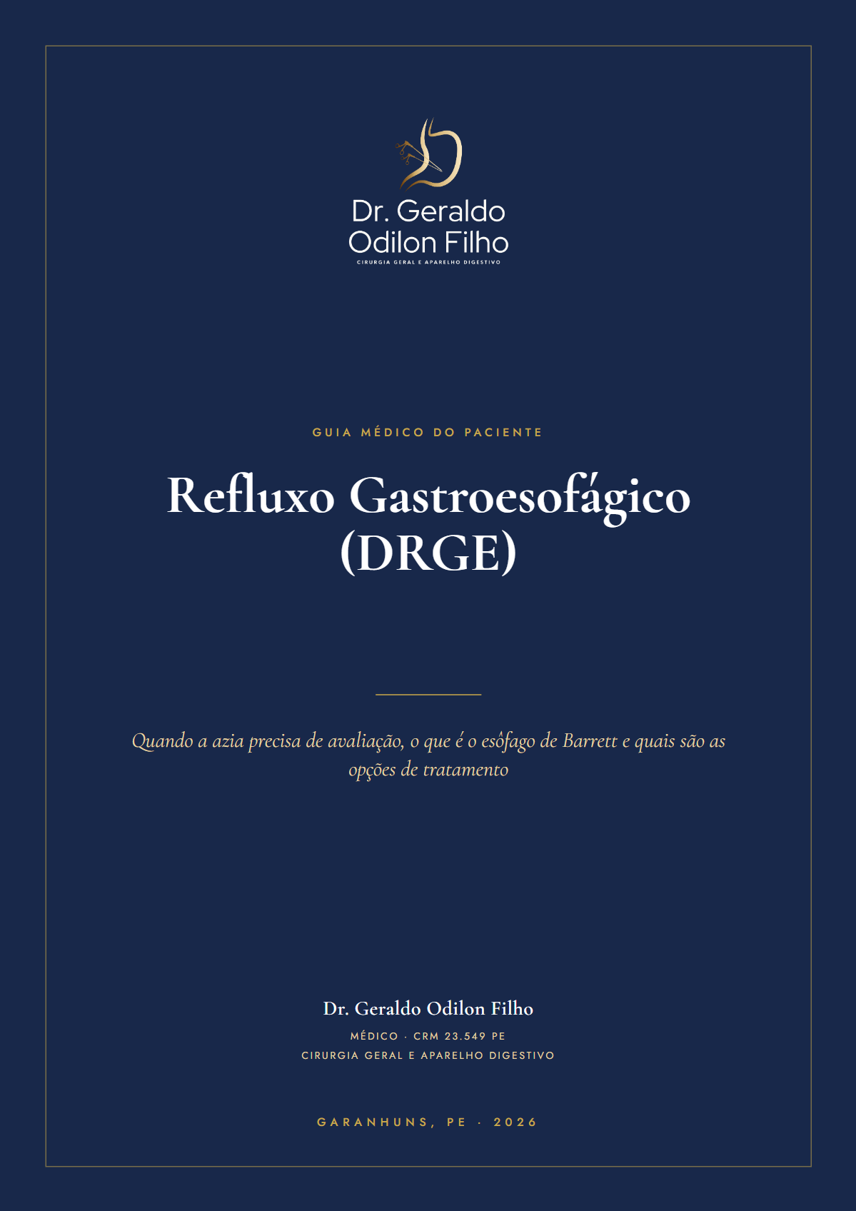 Capa do material: Refluxo Gastroesofágico (DRGE)