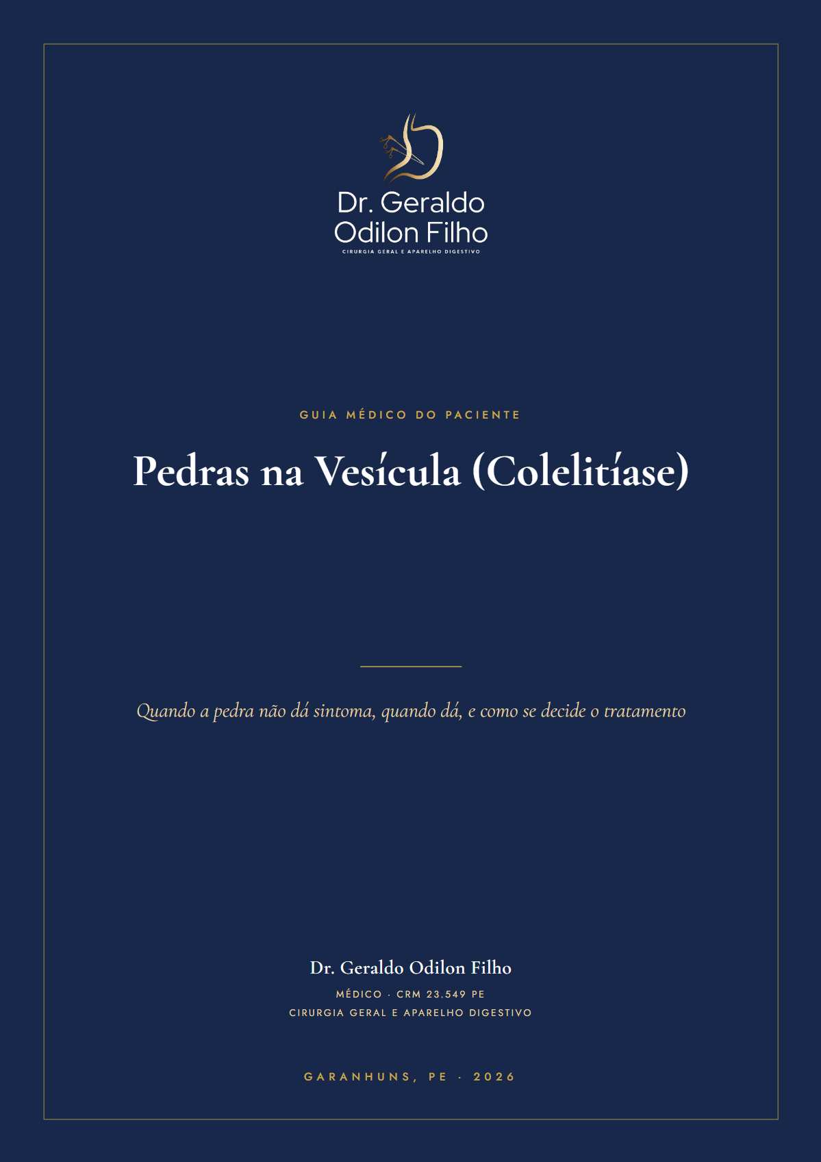 Capa do material: Pedras na Vesícula (Colelitíase)